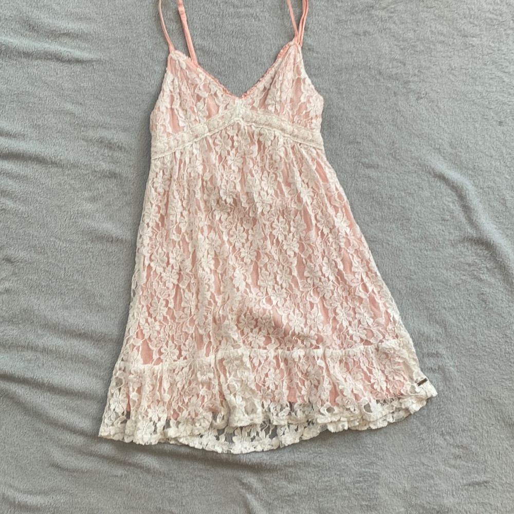 COPY - pink and white lace  dress